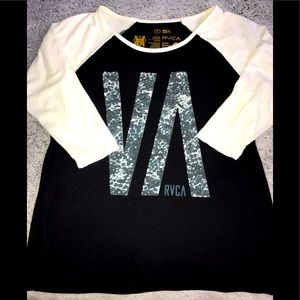 RVCA Women’s 3/4 Sleeve T-Shirt - Small